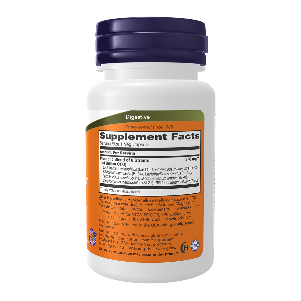 Now Foods Gr8-Dophilus - vue de droite