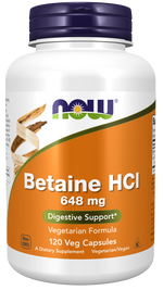 NOW Foods Betaine HCl 648 mg