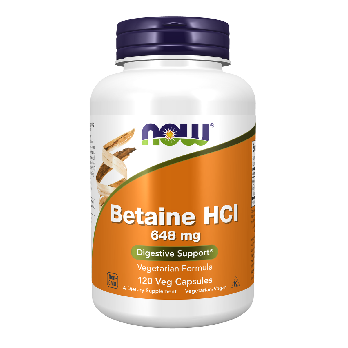 NOW Foods Betaine HCl 648 mg