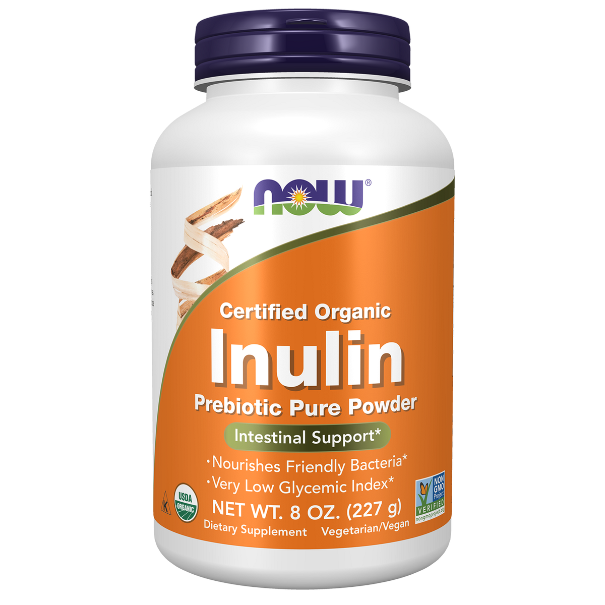 NOW Foods Inuline pure en poudre, pot de 227 g