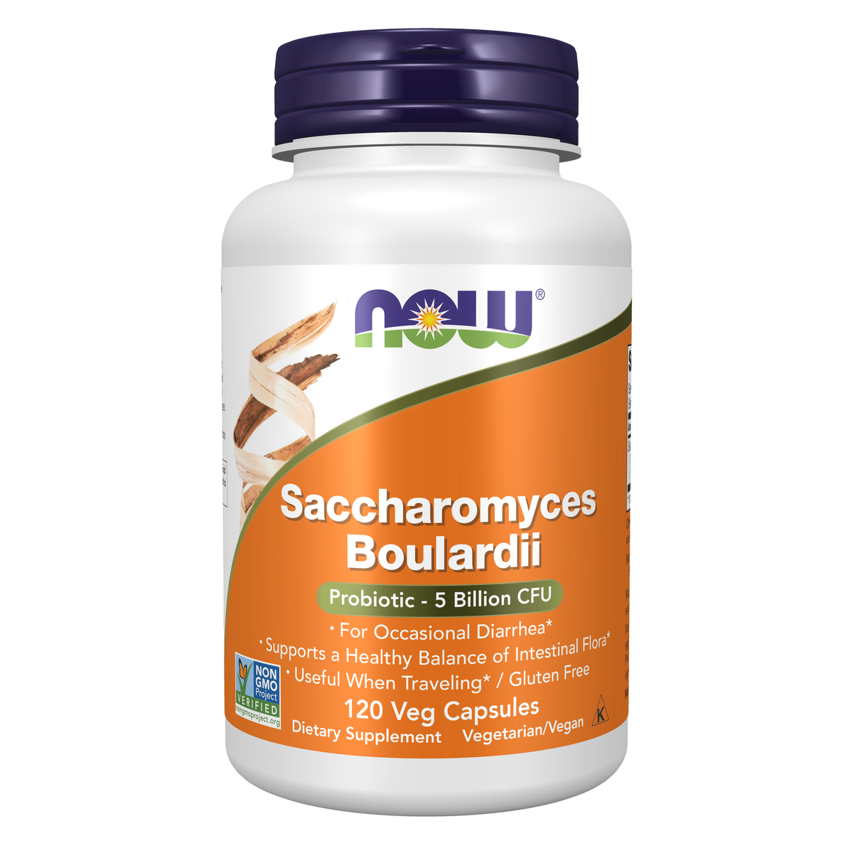 Now Foods Saccharomyces Boulardii 10 milliards UFC, flacon de 120 gélules végétales