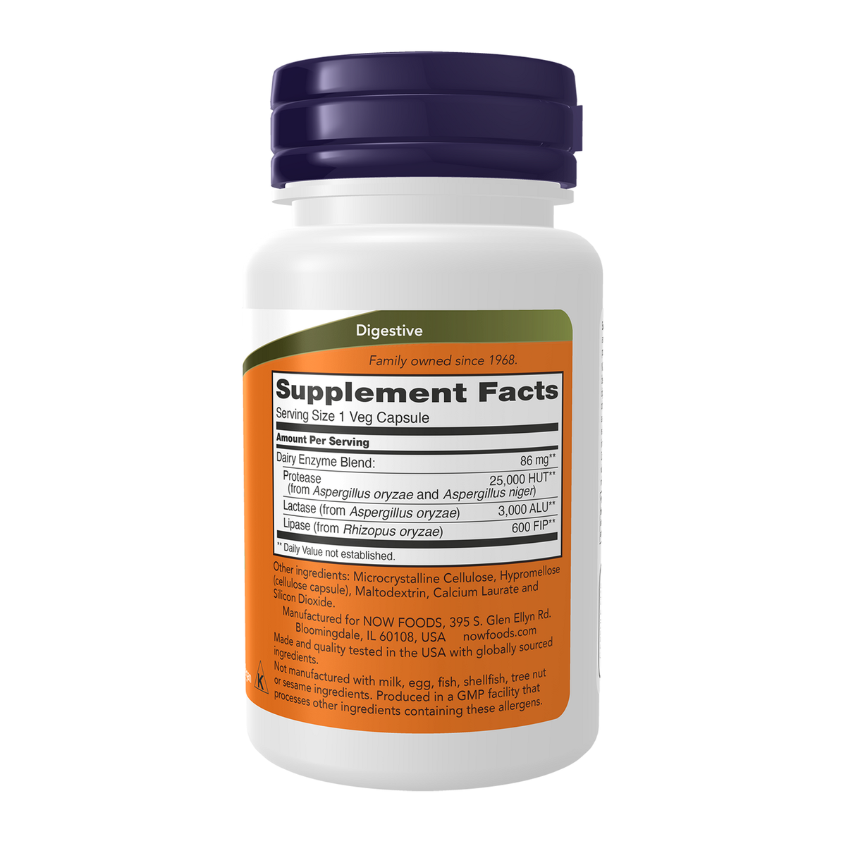 Now Foods Dairy Digest Complete - vue de droite