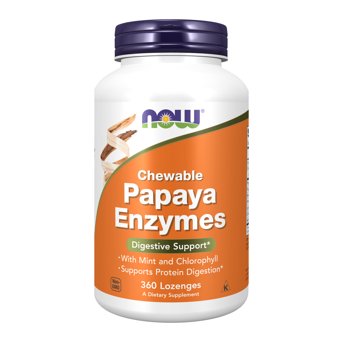 NOW Foods Papaya Enzyme Pastilles — 360 pastilles