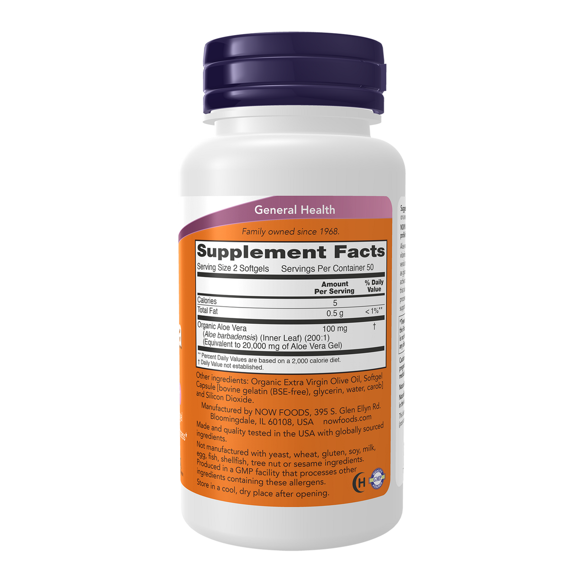 Now Foods Aloe Vera Gels - vue de droite