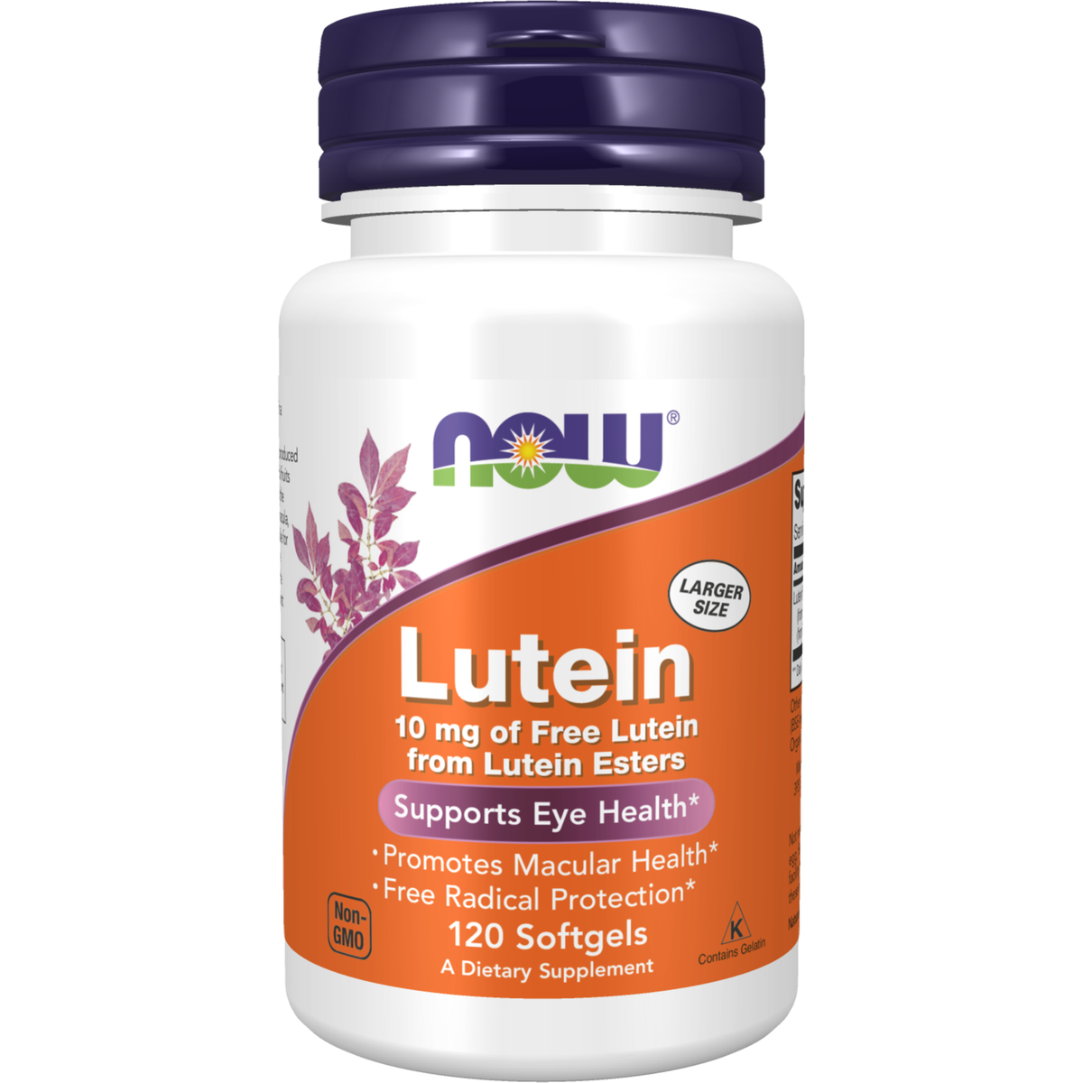 NOW Foods Lutéine 10 mg — 120 capsules