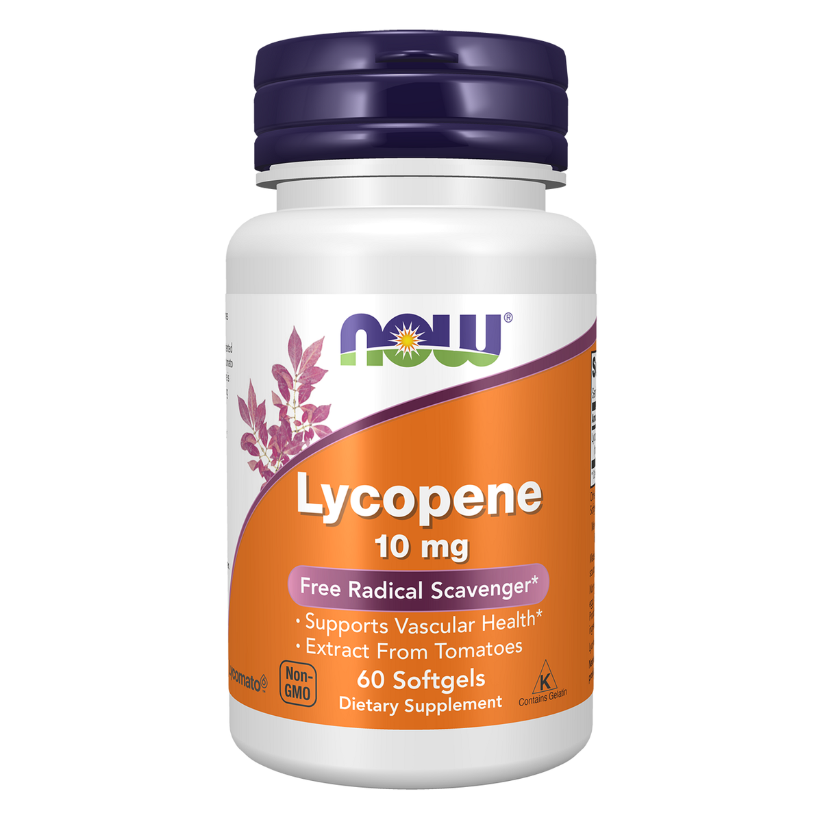 NOW Foods Lycopène 10 mg, 60 capsules molles