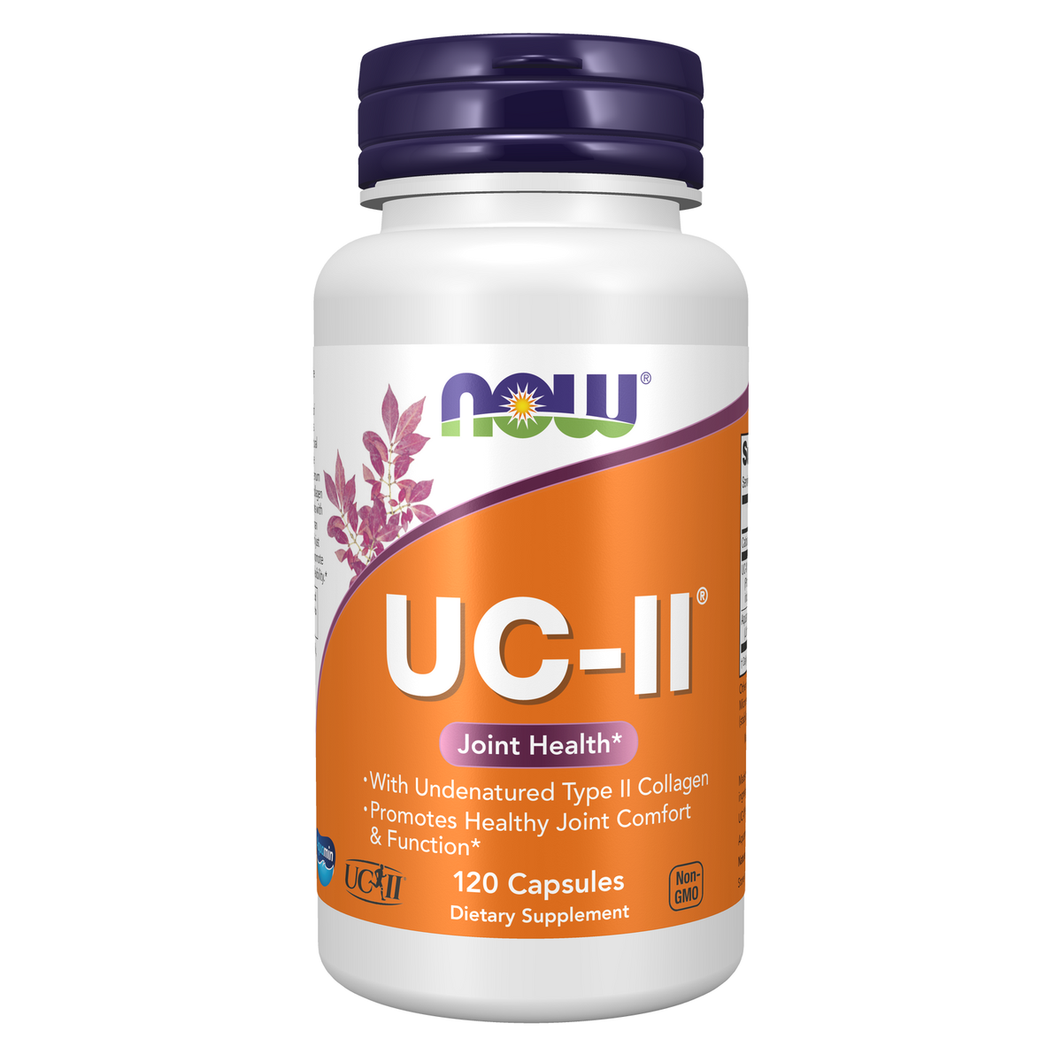 NOW Foods UC-II Collagène de Type II Non Dénaturé — avec Aquamin® — 120 gélules