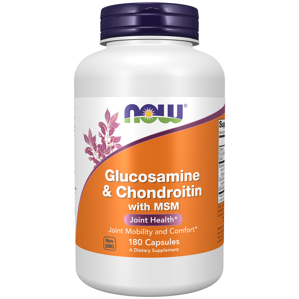 NOW Foods Glucosamine, Chondroïtine et MSM — 180 gélules
