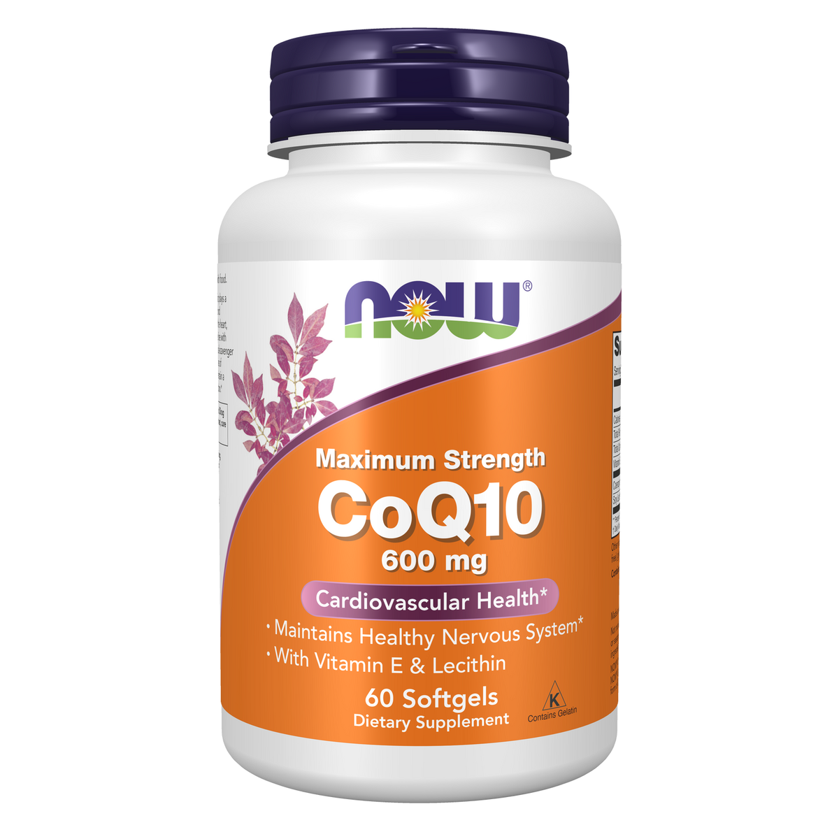 Now Foods Coenzyme Q10 600 mg 60 capsules molles