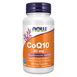 NOW Foods CoQ10 30 mg — Ubiquinone, Gélules Végétales — 120 gélules
