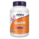 NOW Foods CoQ10 30 mg — Ubiquinone, Gélules Végétales — 240 gélules