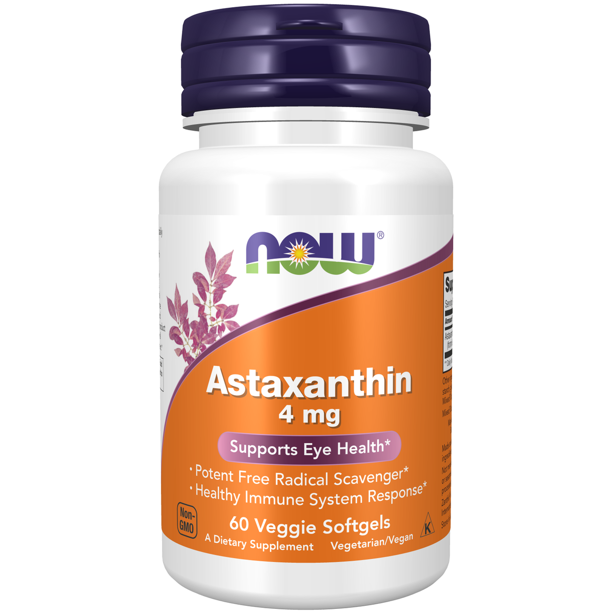 Now Foods Astaxanthine 4 mg végétale