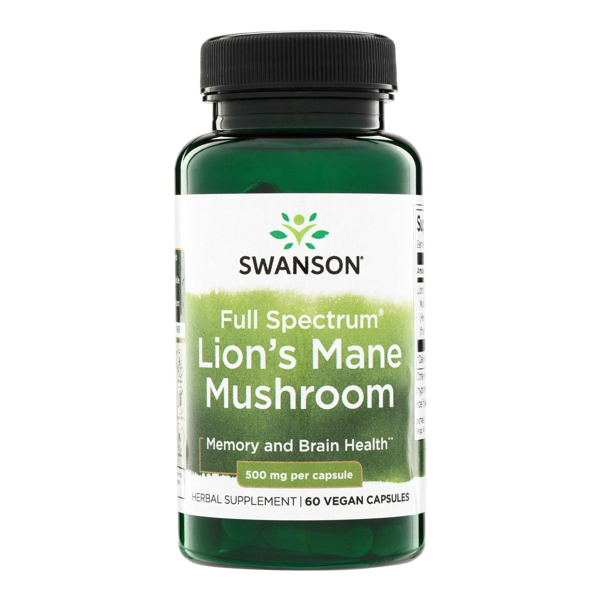 Swanson Lion's Mane Mushroom - flacon 60 gelules