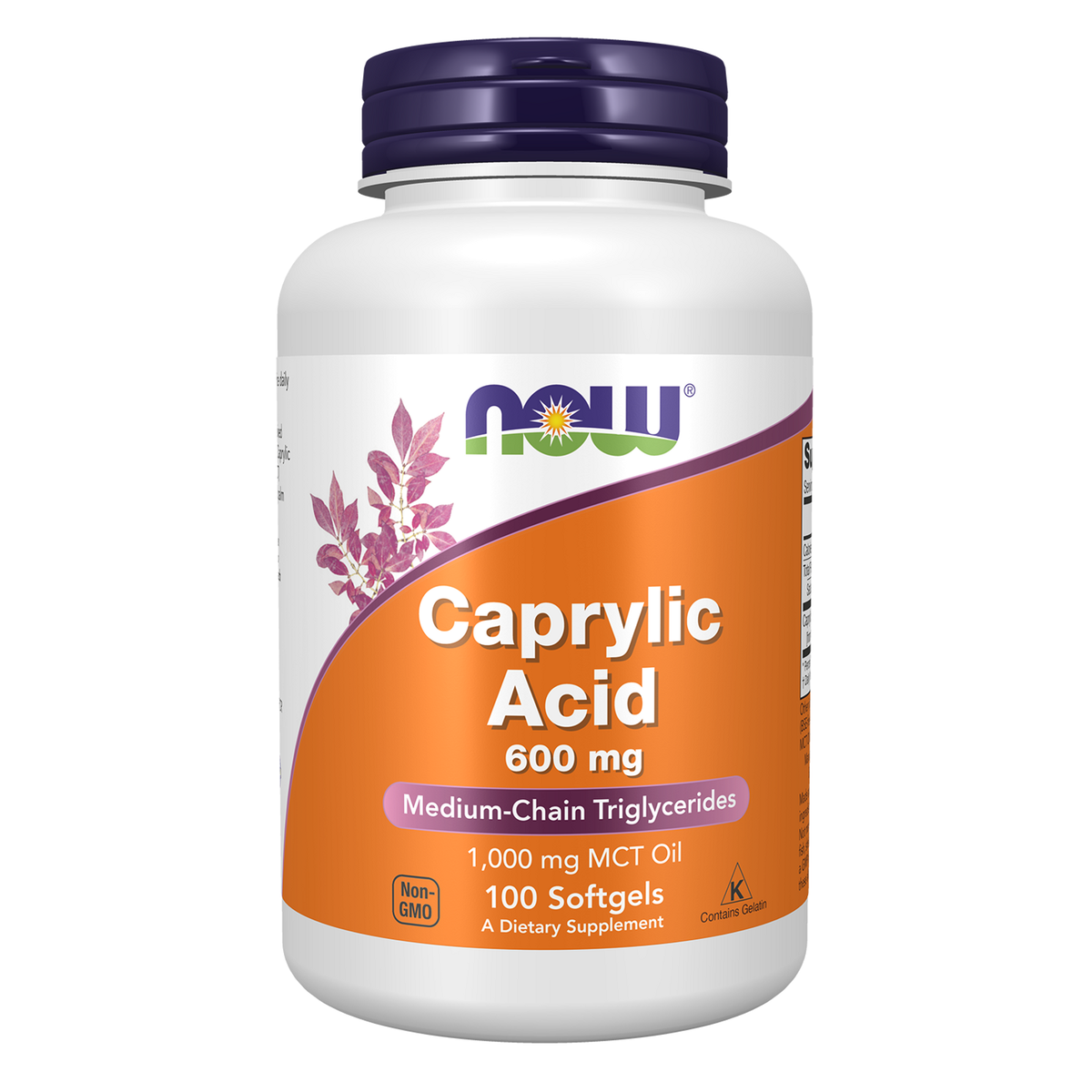 Now Foods Acide Caprylique 600 mg