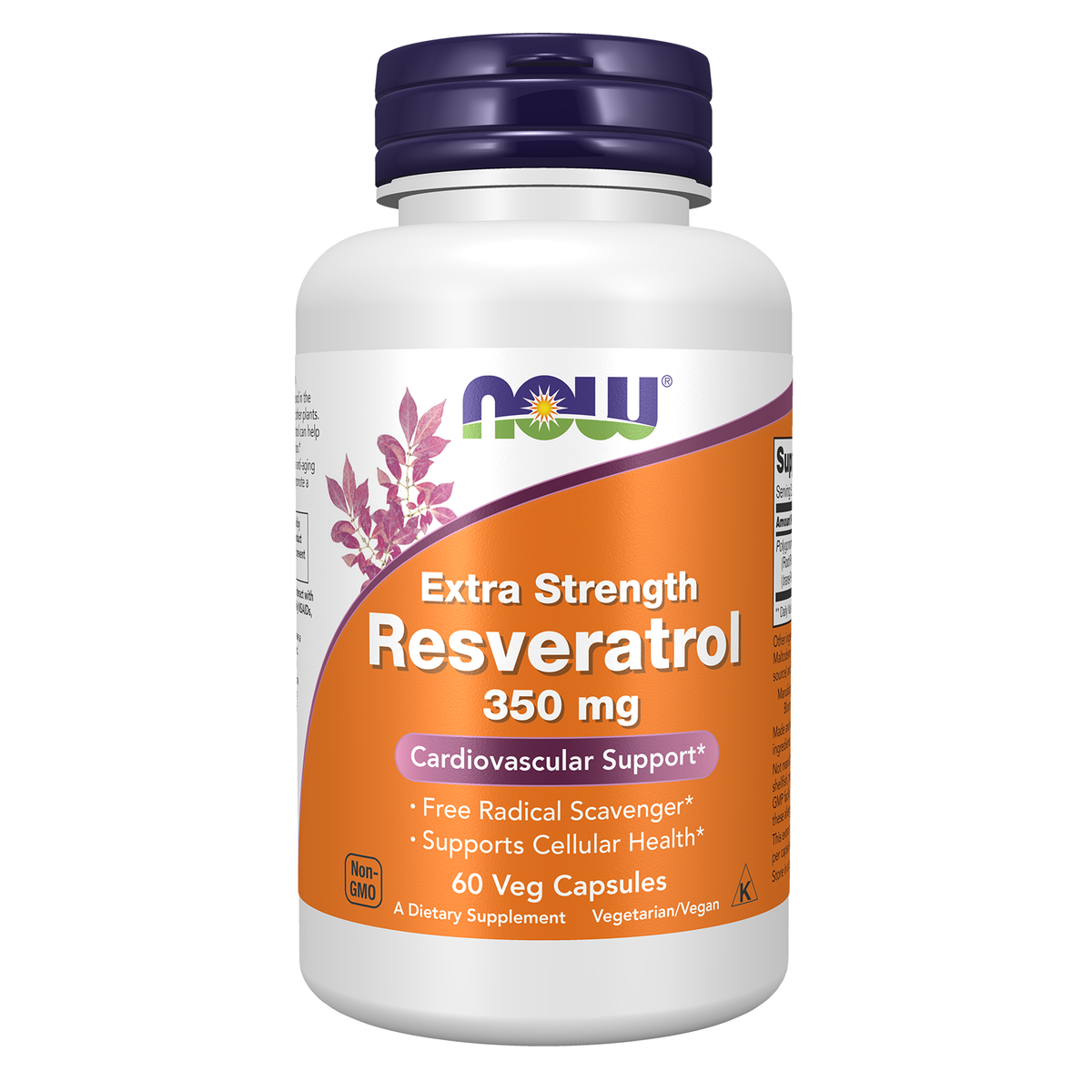 Now Foods Resvératrol 350 mg 60 gélules