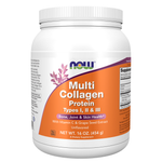 Now Foods Multi Collagène types I, II et III en poudre, pot de 454 g
