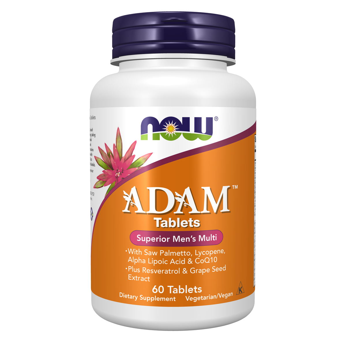 NOW Foods ADAM multivitamines homme 60 comprimés