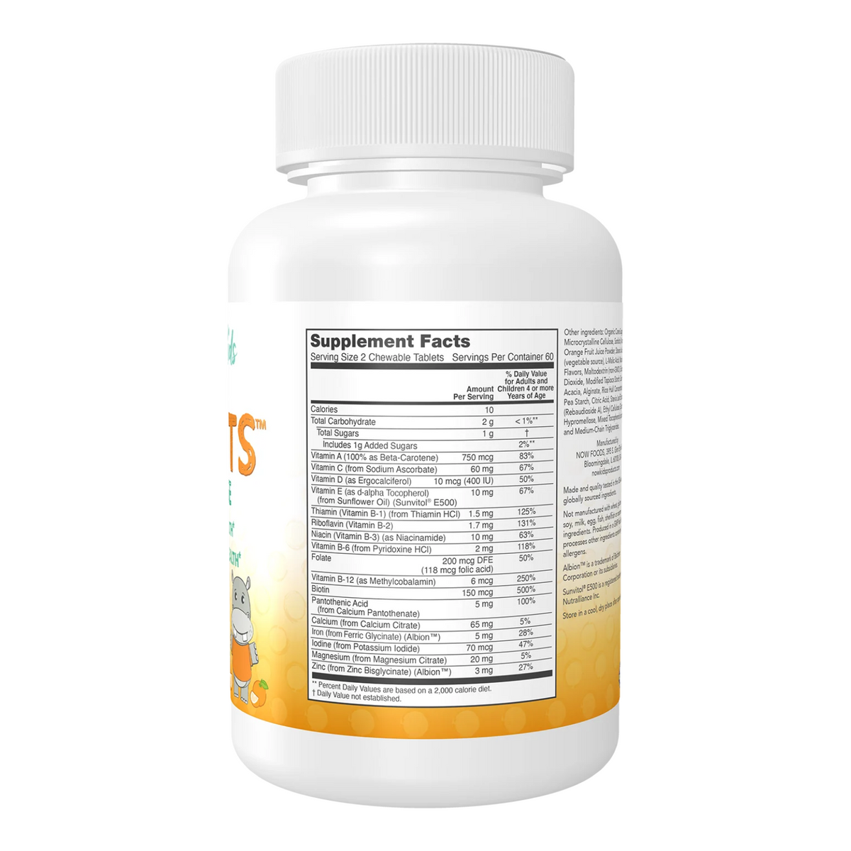 Now Foods Kid Vits multivitamines enfant - vue de droite