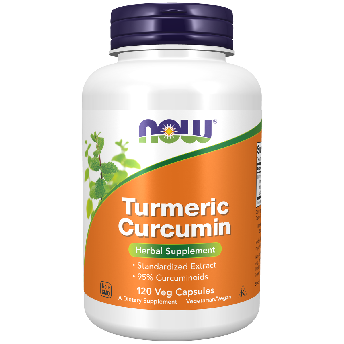 NOW Foods Curcuma 665 mg à 95 % de Curcuminoïdes — 120 gélules