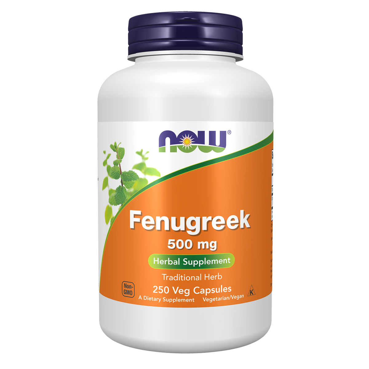 NOW Foods Fenugreek 500 mg — 250 gélules