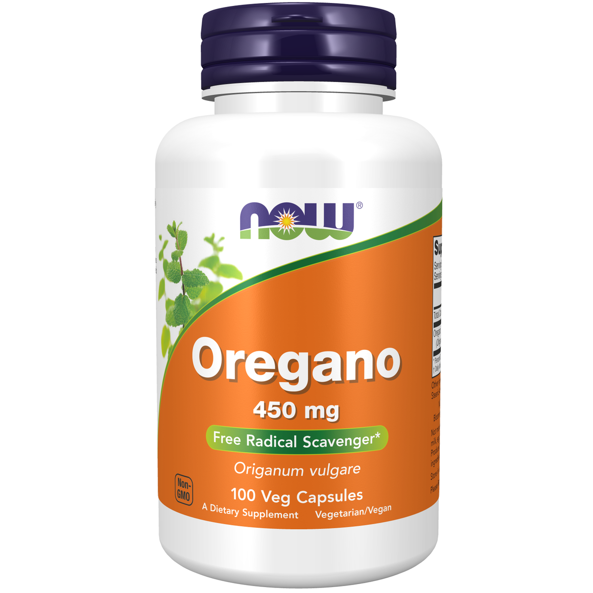 Now Foods Origan 450 mg feuille