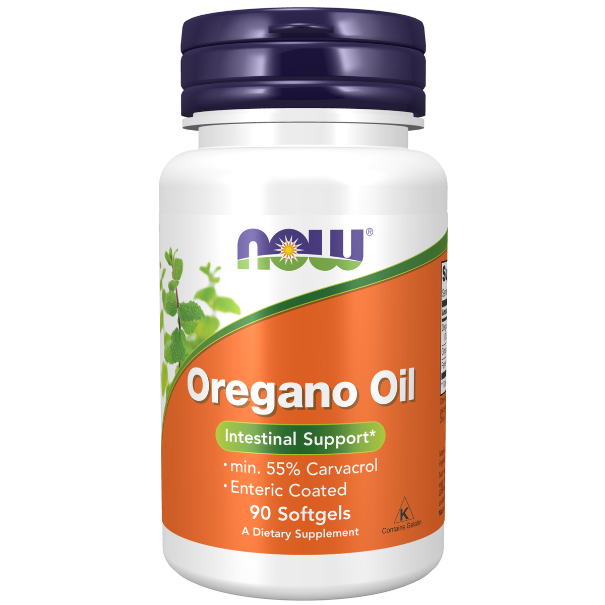 NOW Foods Huile d'origan gastro-résistante, 90 capsules molles