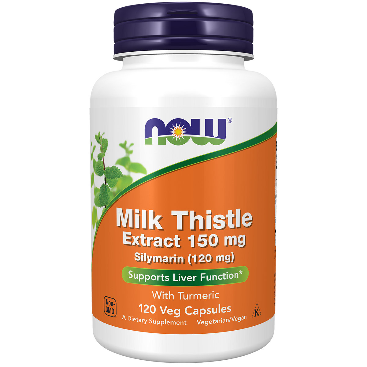 NOW Foods Chardon-Marie 150 mg et Curcuma — 120 gélules