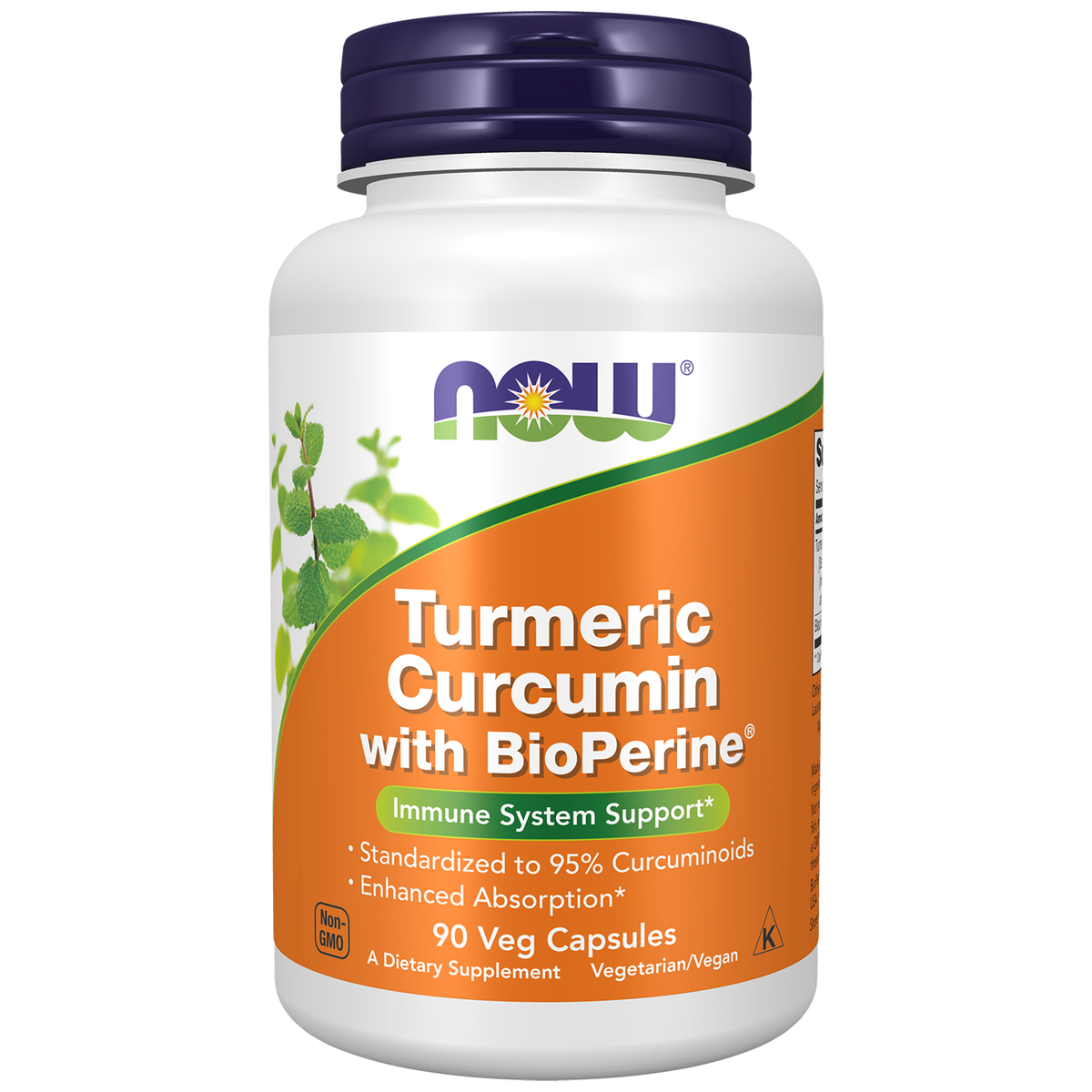 NOW Foods Curcuma Curcumine avec BioPerine, 90 gélules végétales