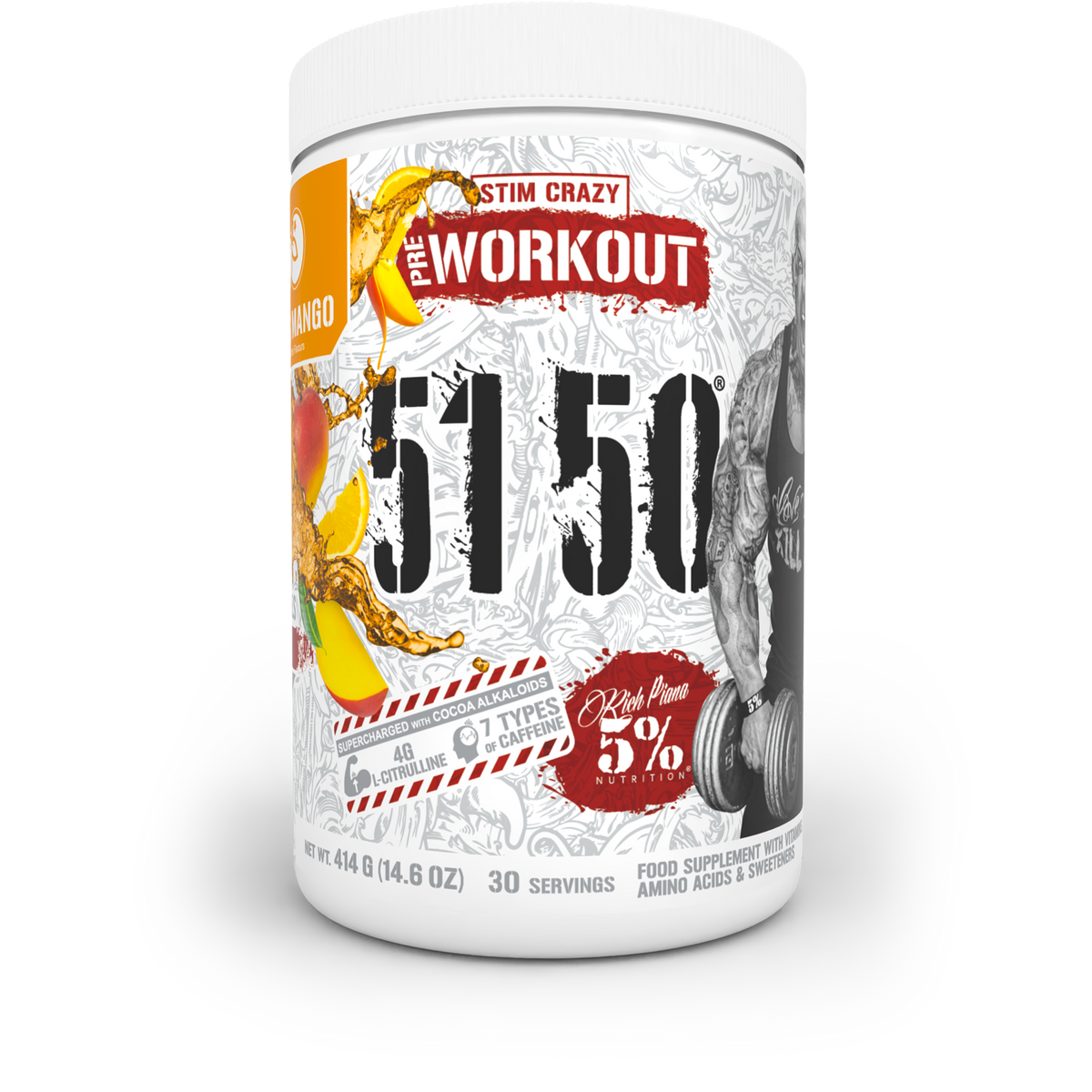 5% Nutrition 5150 Legendary - pot gout citrus mango