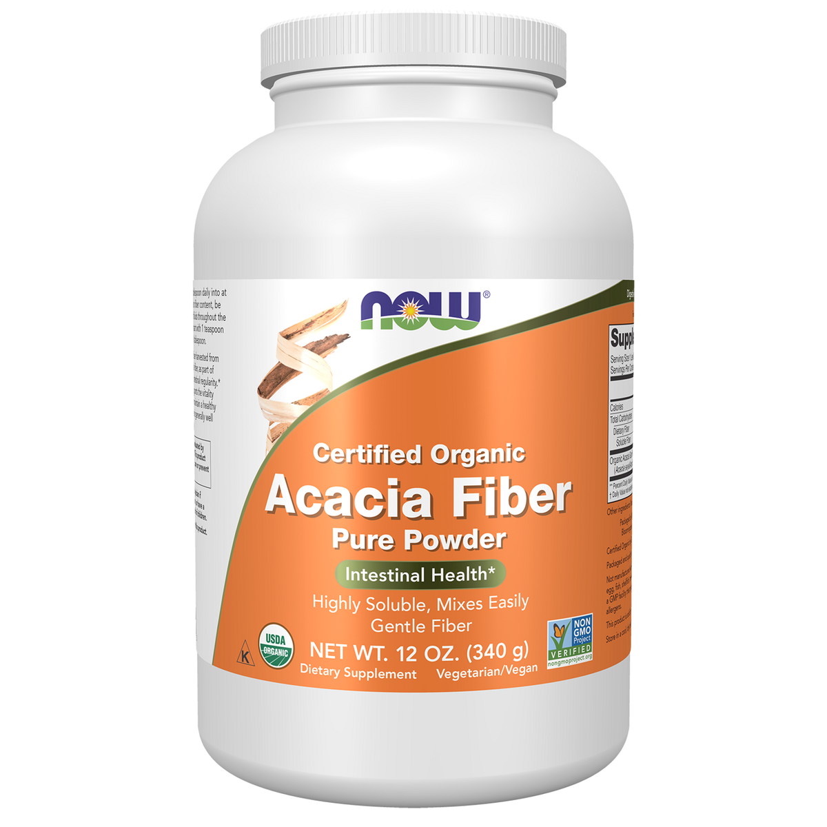Now Foods Fibre d'Acacia Bio en Poudre