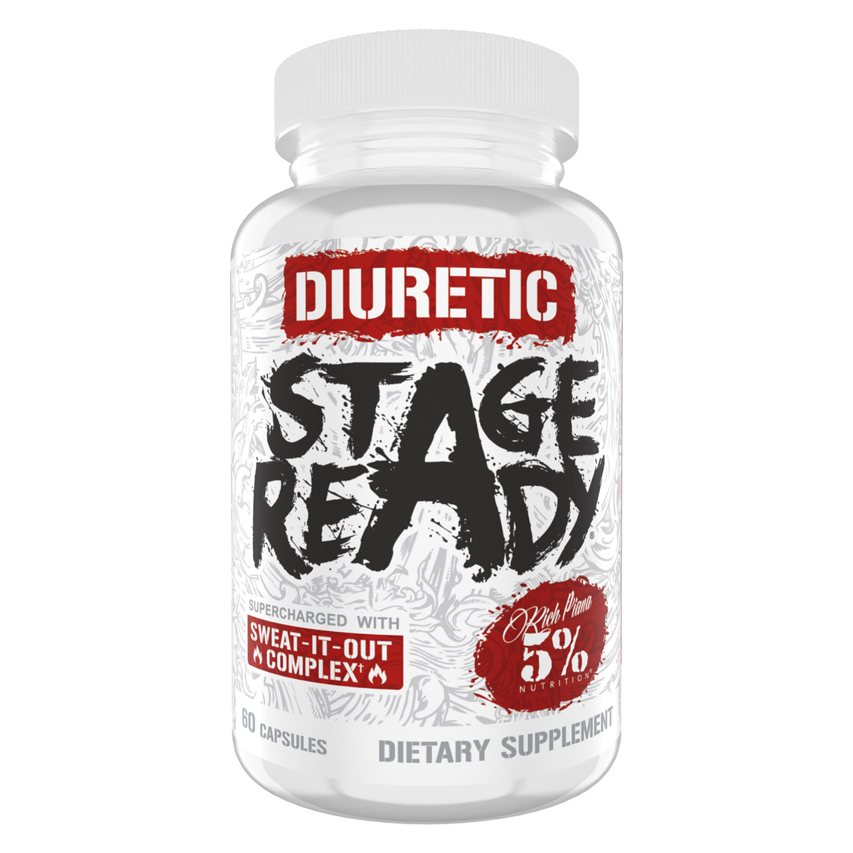 Flacon de 5% Nutrition Stage Ready, complexe de plantes, 60 gélules