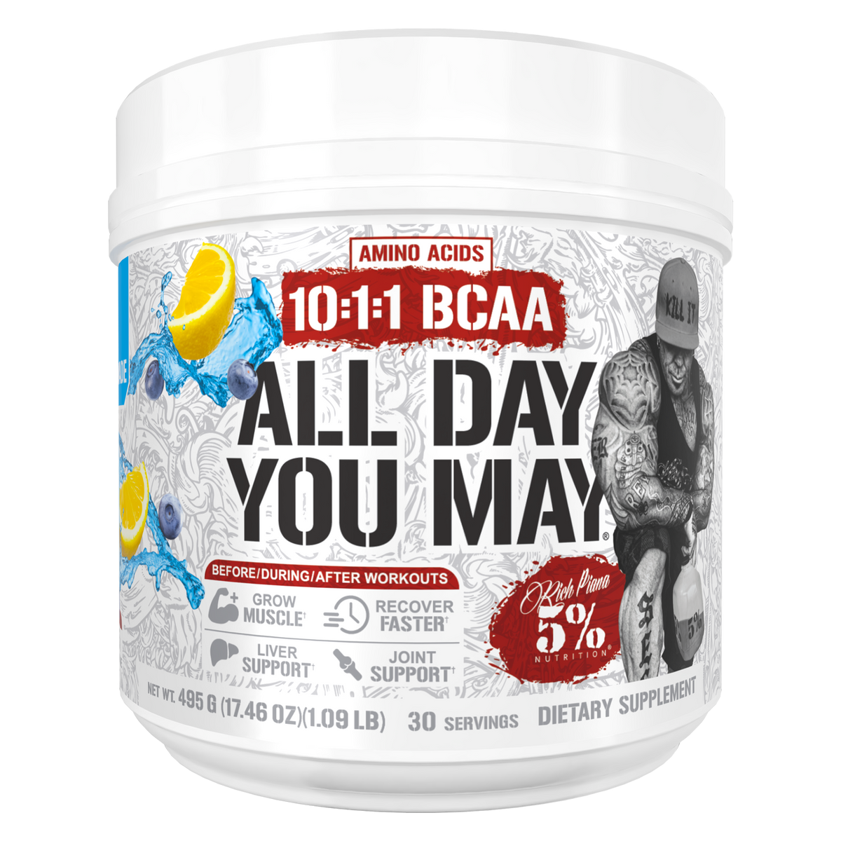 5% Nutrition All Day You May - pot limonade myrtille