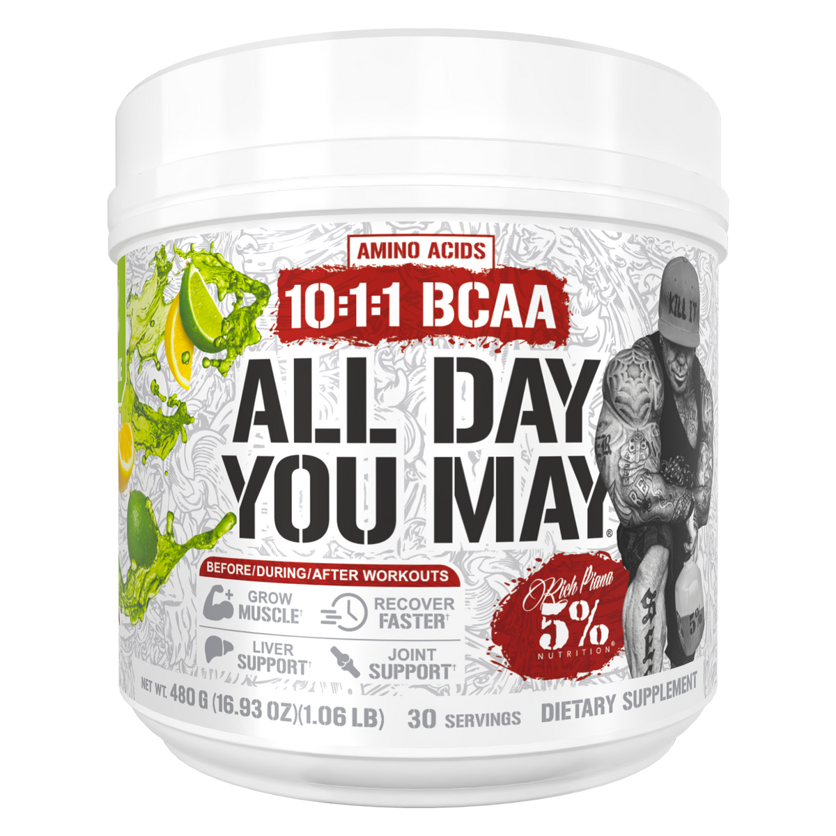 5% Nutrition All Day You May - pot citron citron vert