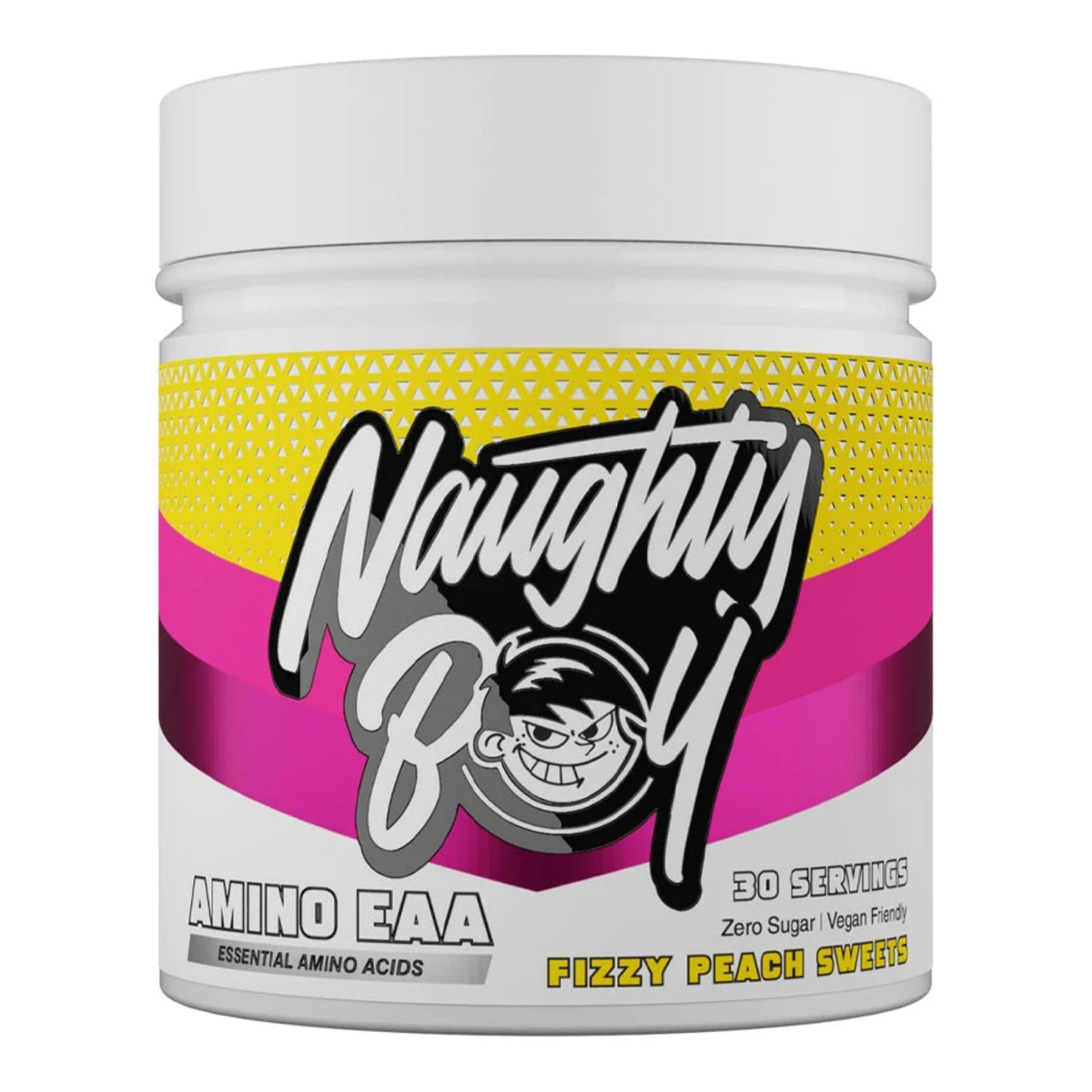 Naughty Boy EAA 350 g - pot fizzy peach sweets