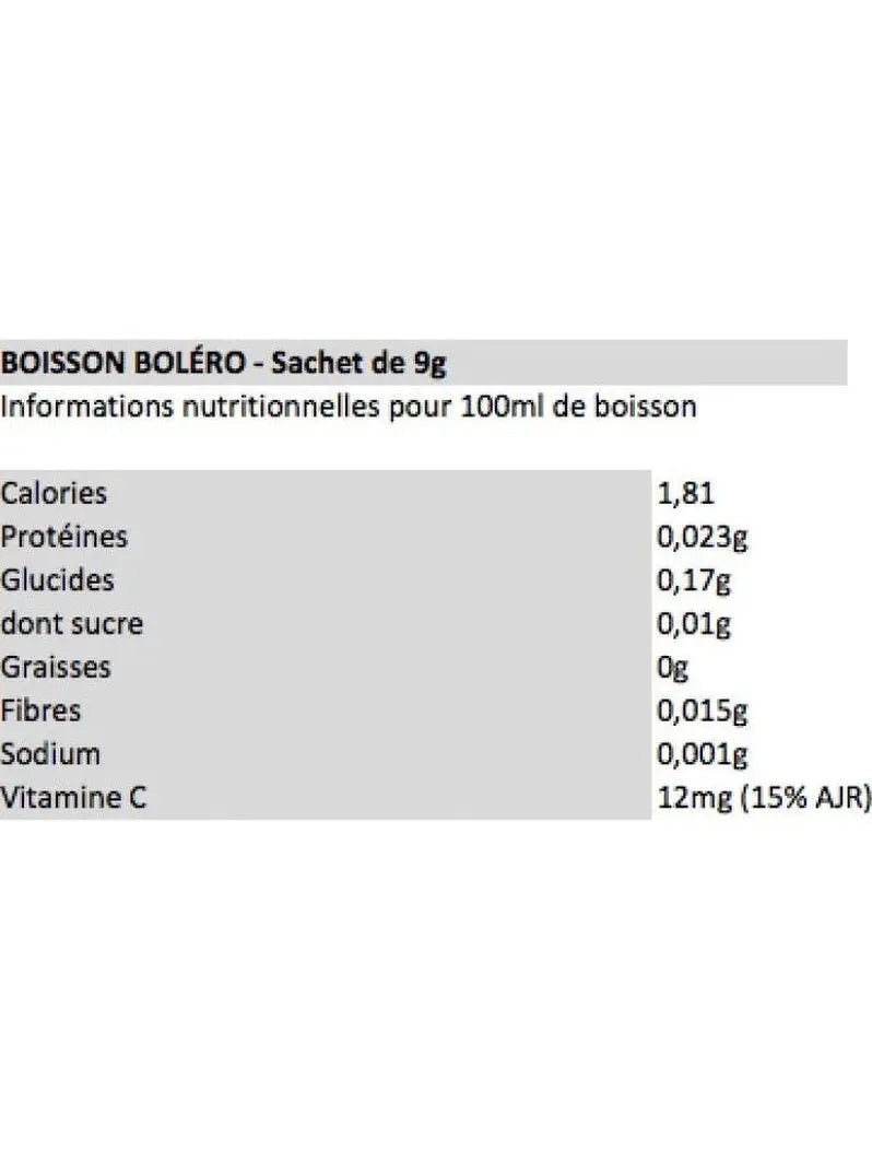 BOLERO Boisson BOLERO