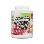 Pot de Naughty Boy Beef Zero goût Strawberry Lime, protéine de bœuf
