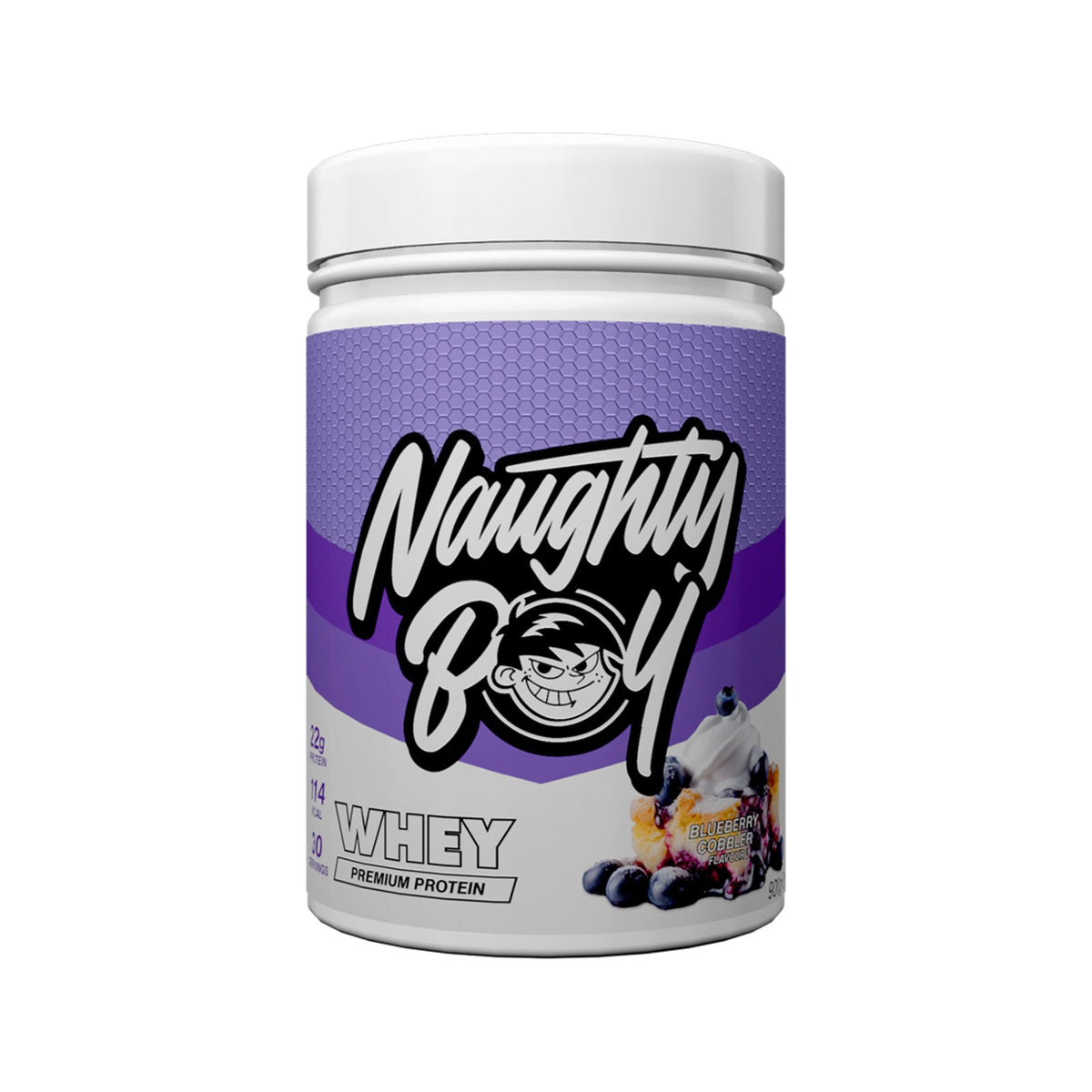 Pot de 900 g Naughty Boy Advanced Whey goût Blueberry Cobbler