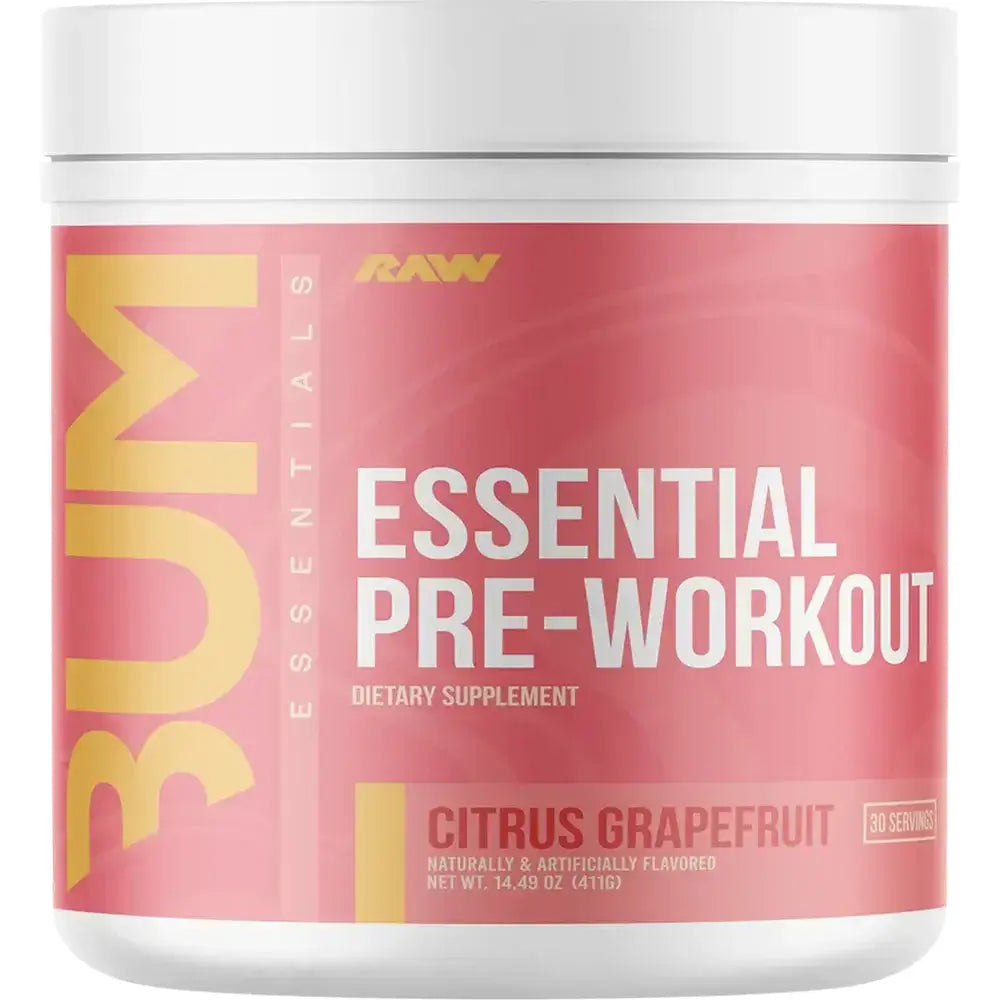 CBUM Essential Pre Workout Raw Nutrition - Pré Workout Chris Bumstead, Énergie Explosive et Focus Laser Raw Nutrition