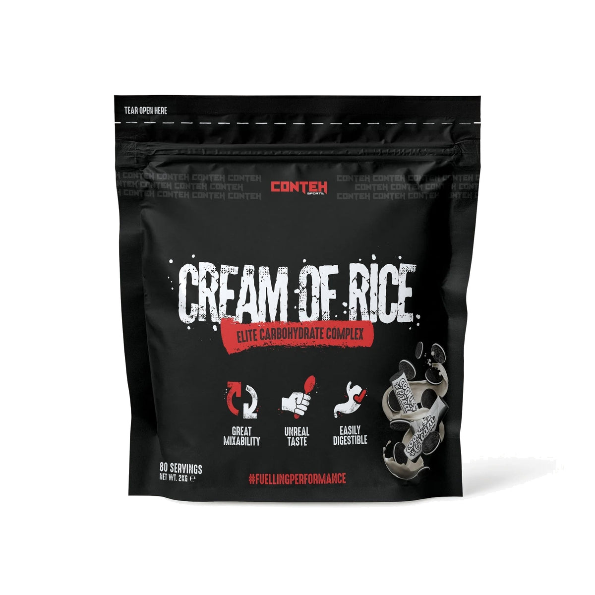 Conteh Sports Cream of Rice Cookies & Cream