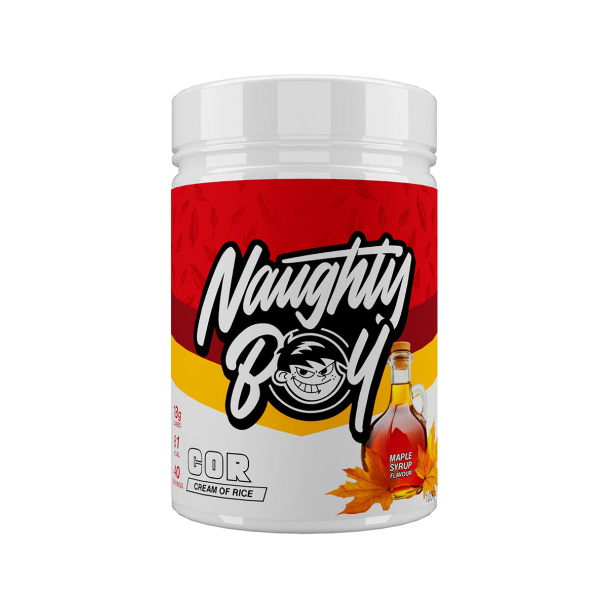 Sachet de 1 kg Naughty Boy Cream of Rice goût Maple Syrup, crème de riz