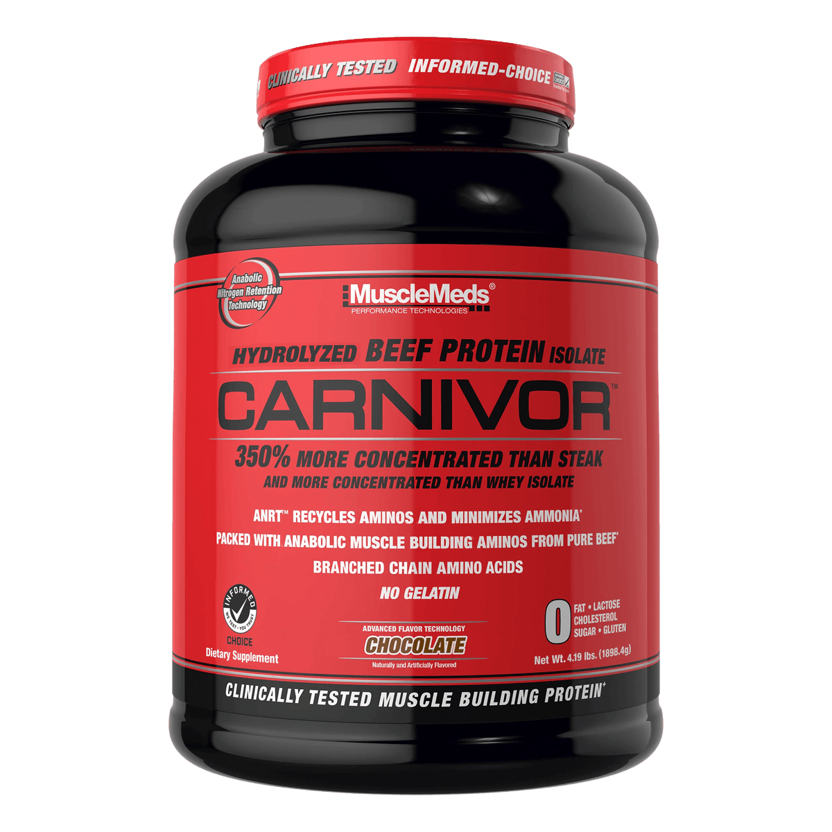 MuscleMeds Carnivor - pot 4 lb chocolat
