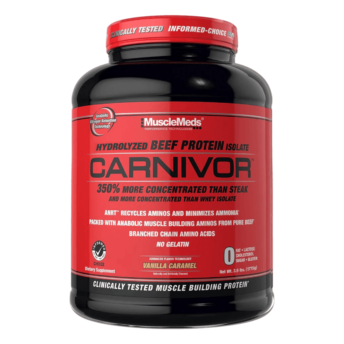 MuscleMeds Carnivor - pot 4 lb vanille caramel
