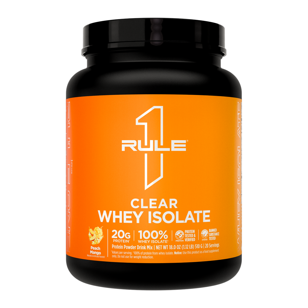 Rule One Clear Isolate Peach Mango