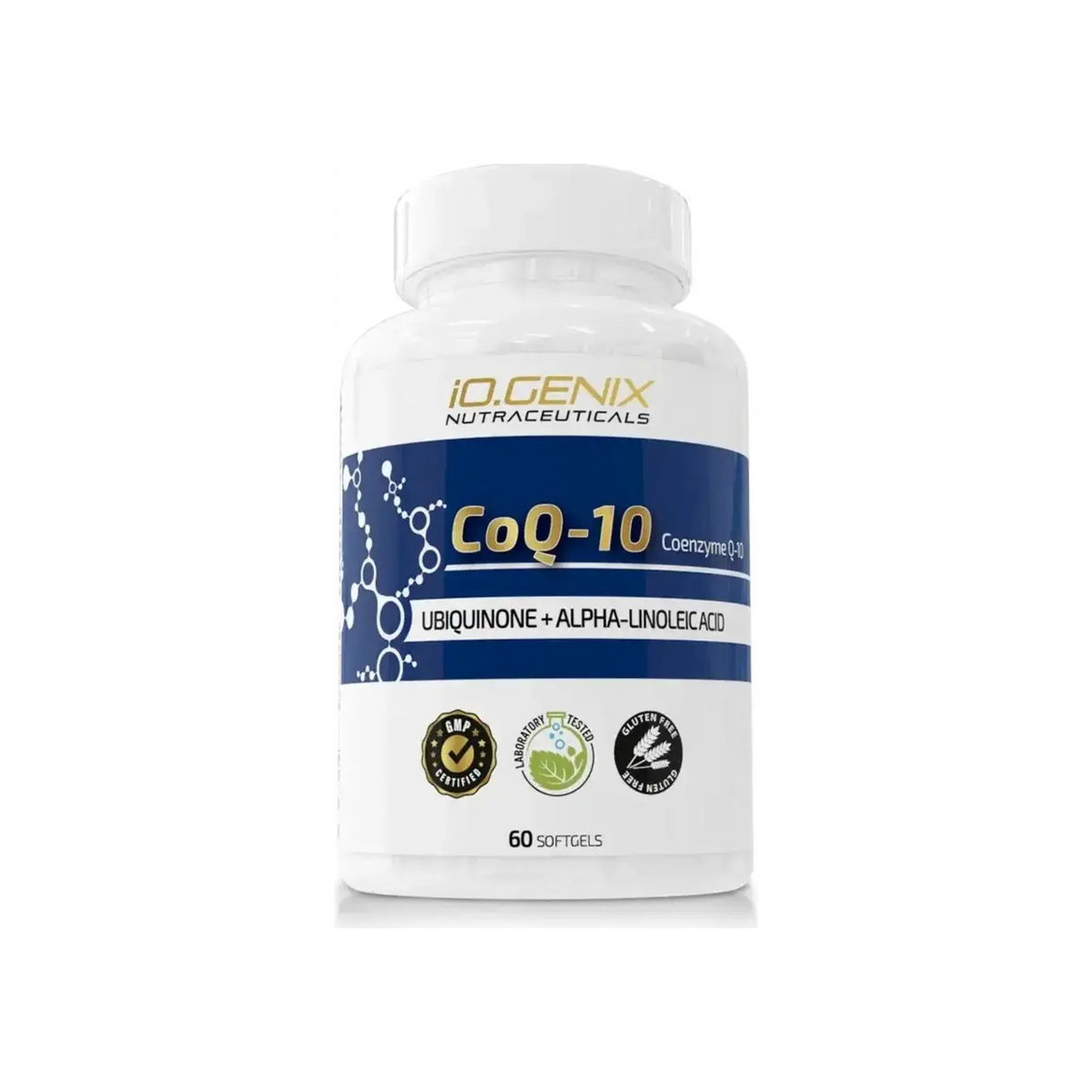 IO Genix Coenzyme Q10 Ubiquinone, antioxidant and cellular energy