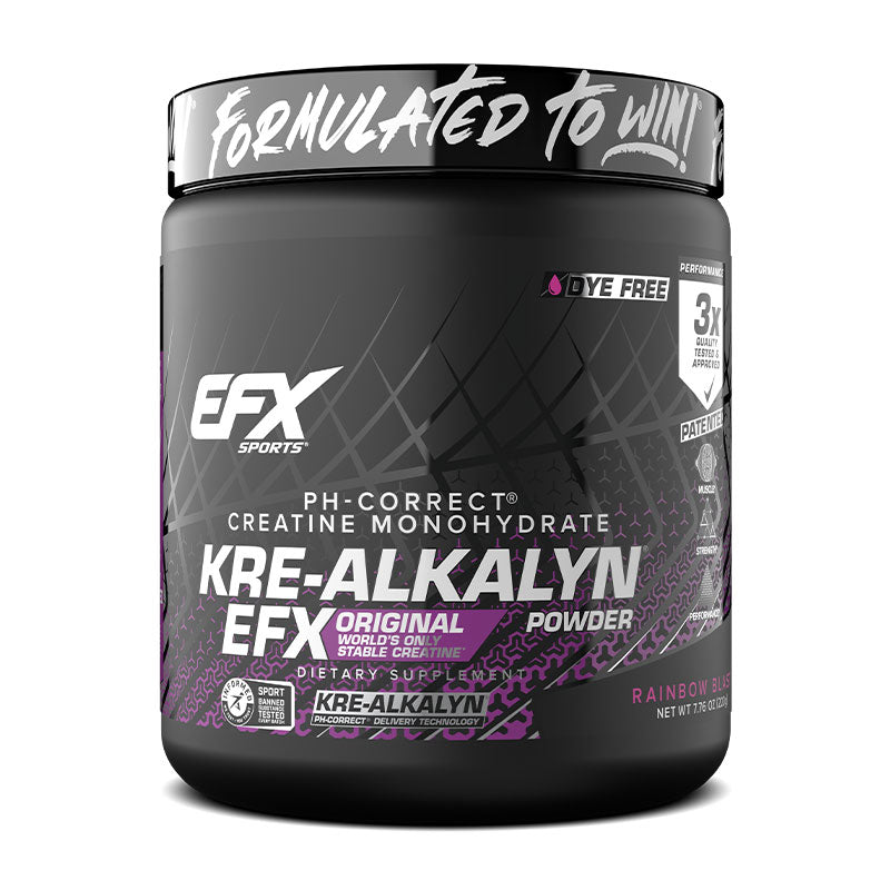 EFX Sports Kre-Alkalyn Poudre — Rainbow Blast 220 g