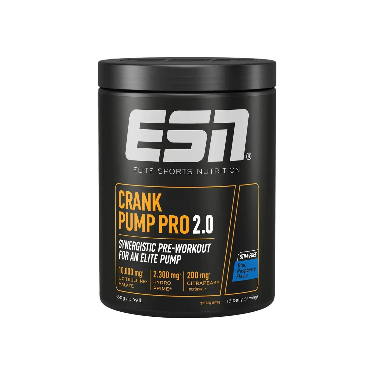 ESN Crank Pump Pro 2.0 - booster pre workout sans stimulants