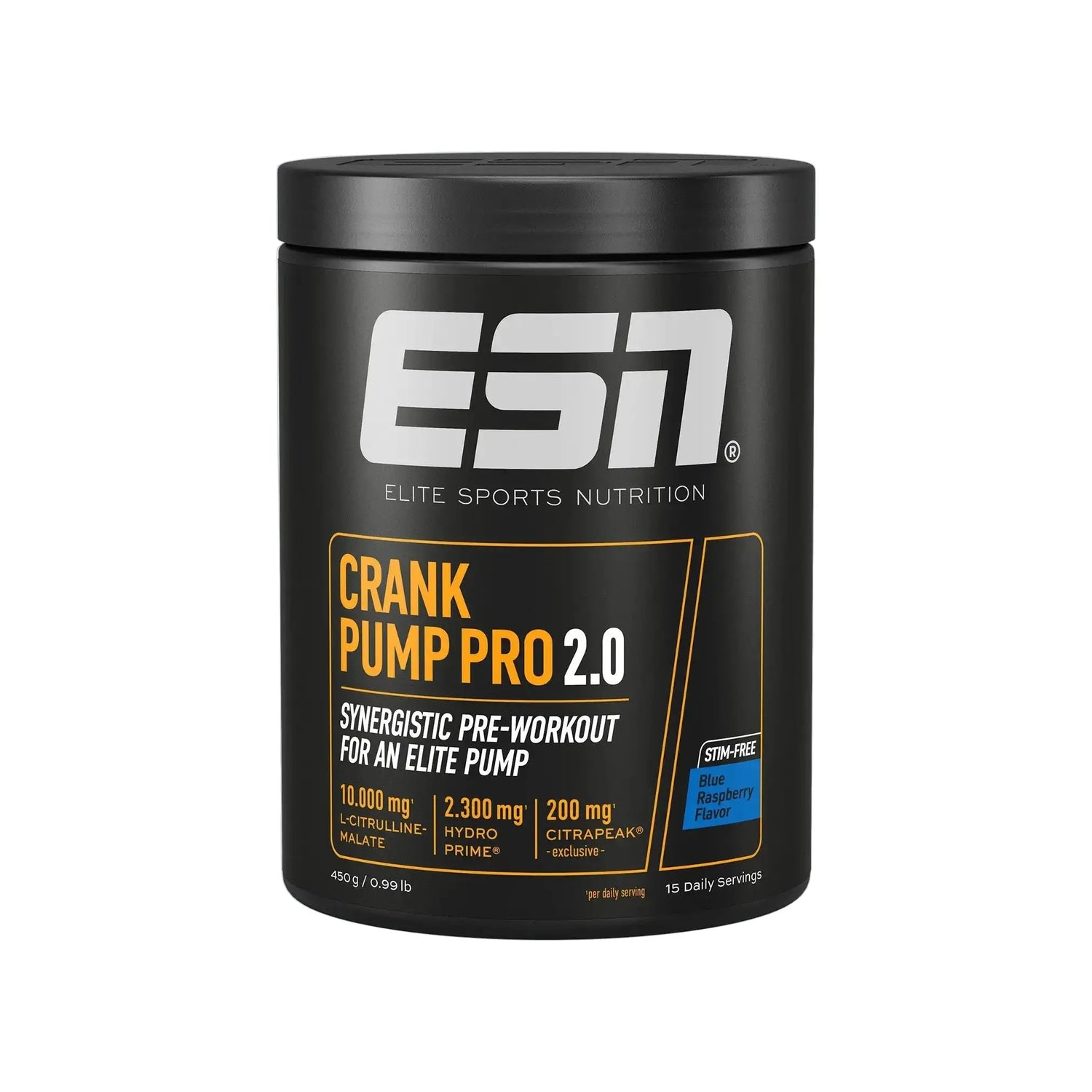 ESN Crank Pump Pro 2.0 - Booster Pre-Workout sans Stimulants ESN
