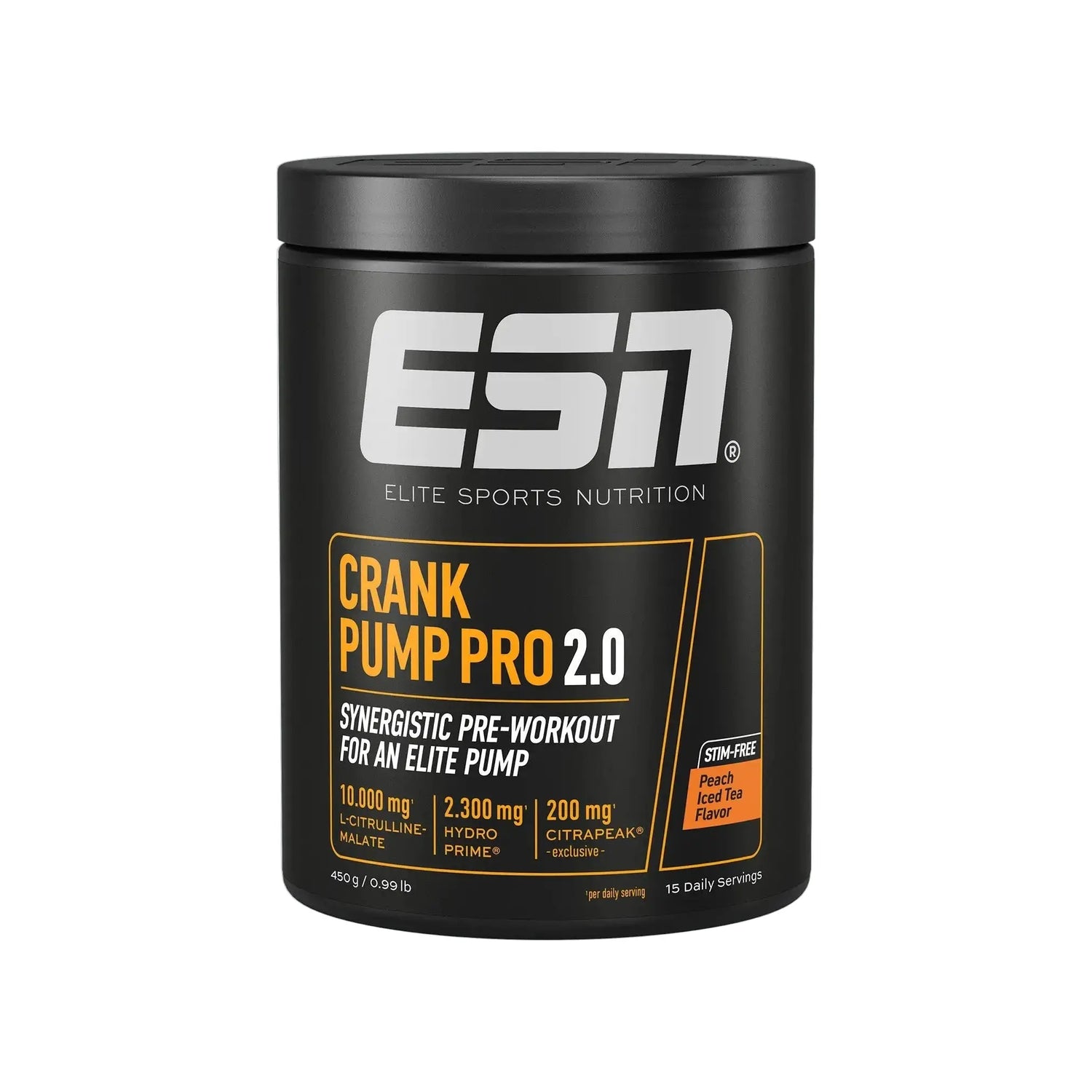 ESN Crank Pump Pro 2.0 - Booster Pre-Workout sans Stimulants ESN