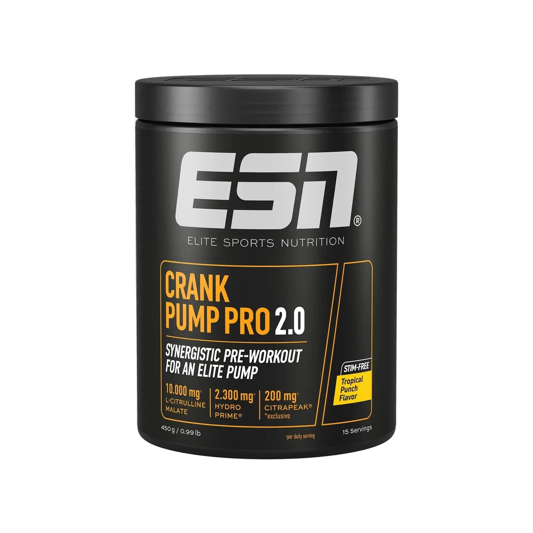 ESN Crank Pump Pro 2.0 - Booster Pre-Workout sans Stimulants ESN