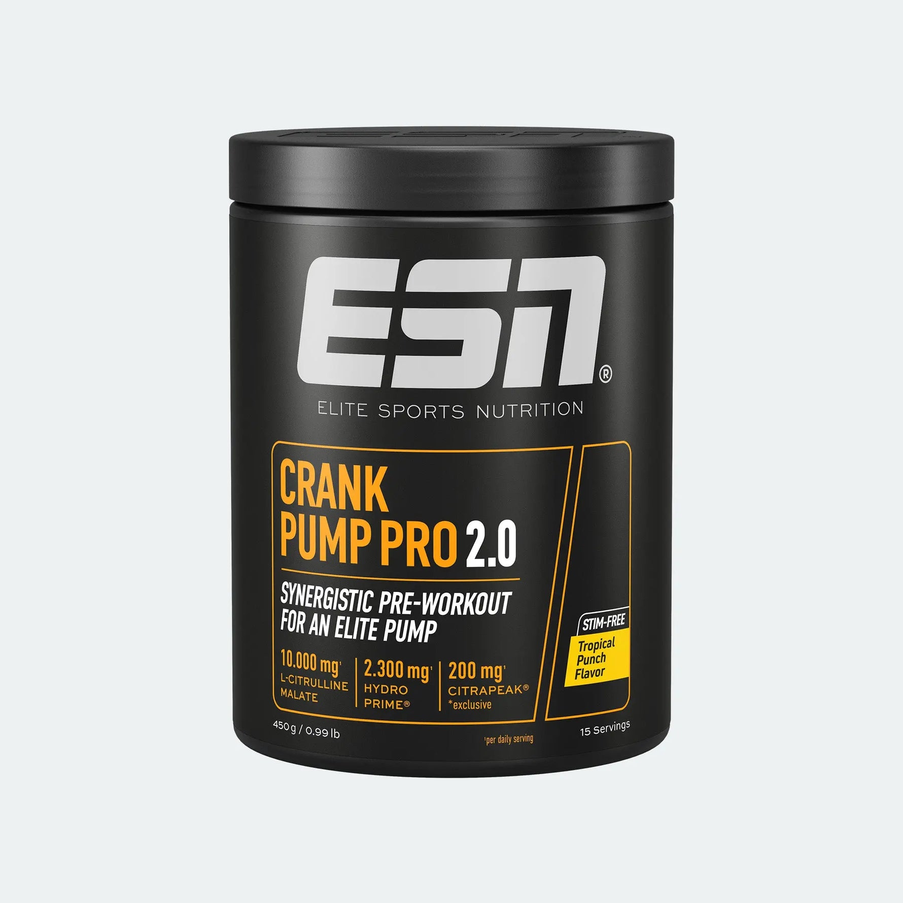 ESN Crank Pump Pro 2.0 - Booster Pre-Workout sans Stimulants ESN